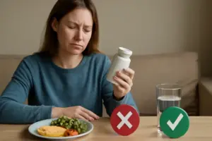 Assumere vitamine a stomaco vuoto o pieno: l’errore che blocca l’assorbimento