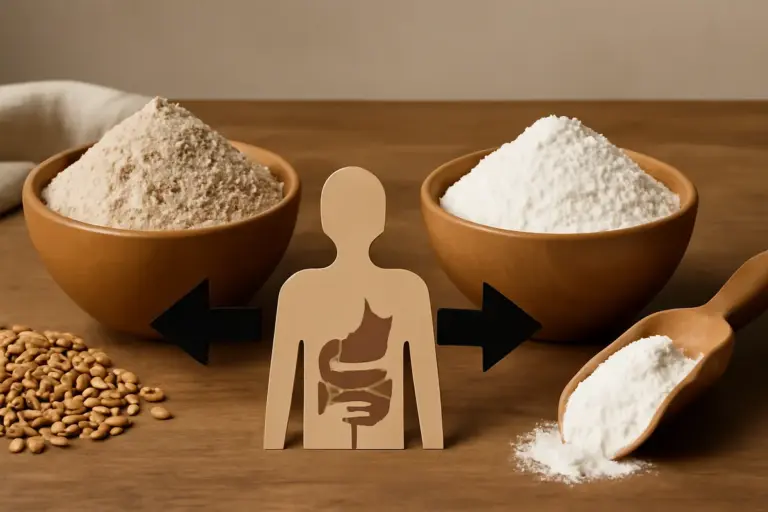 Farina integrale e farina 00 a confronto: quale scegliere per il benessere digestivo