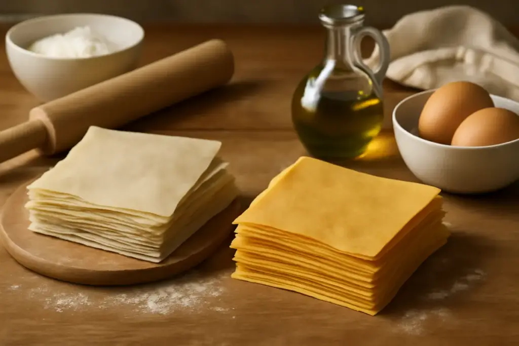 Sfoglia per lasagne fatta in casa senza uova: risultato più leggero o no