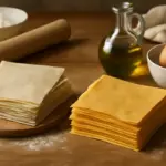 Sfoglia per lasagne fatta in casa senza uova: risultato più leggero o no