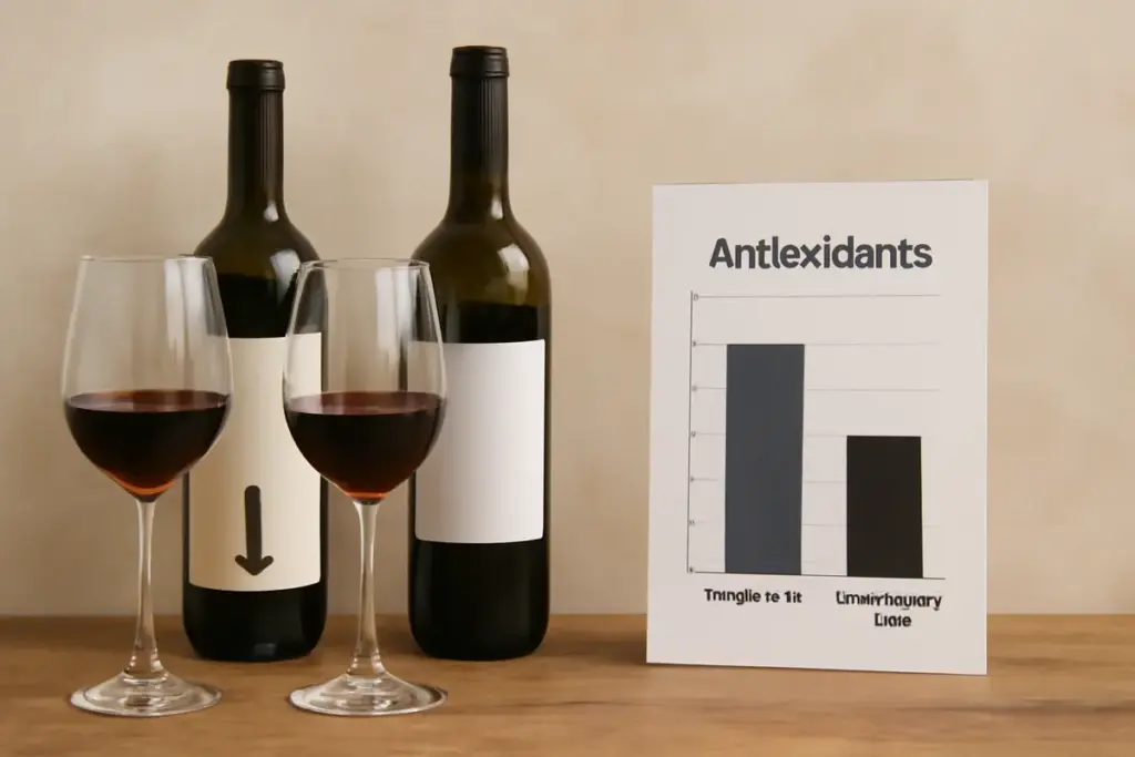 Quanti antiossidanti ha un vino naturale rispetto a uno convenzionale: la differenza reale